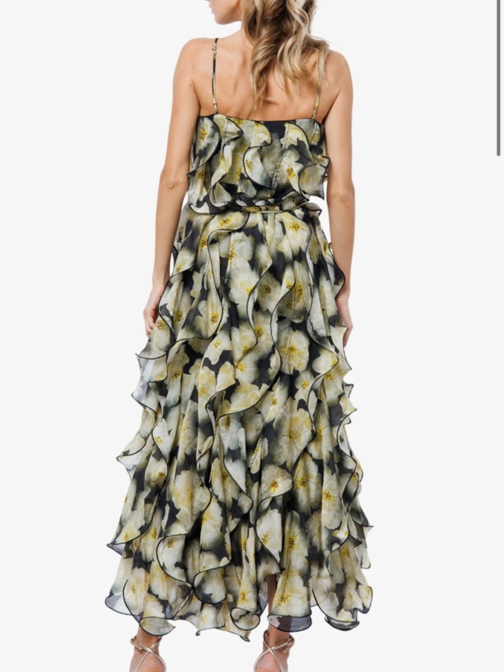 Irina Structured Ruffle Cocktail Dress - Picture 3 of 4